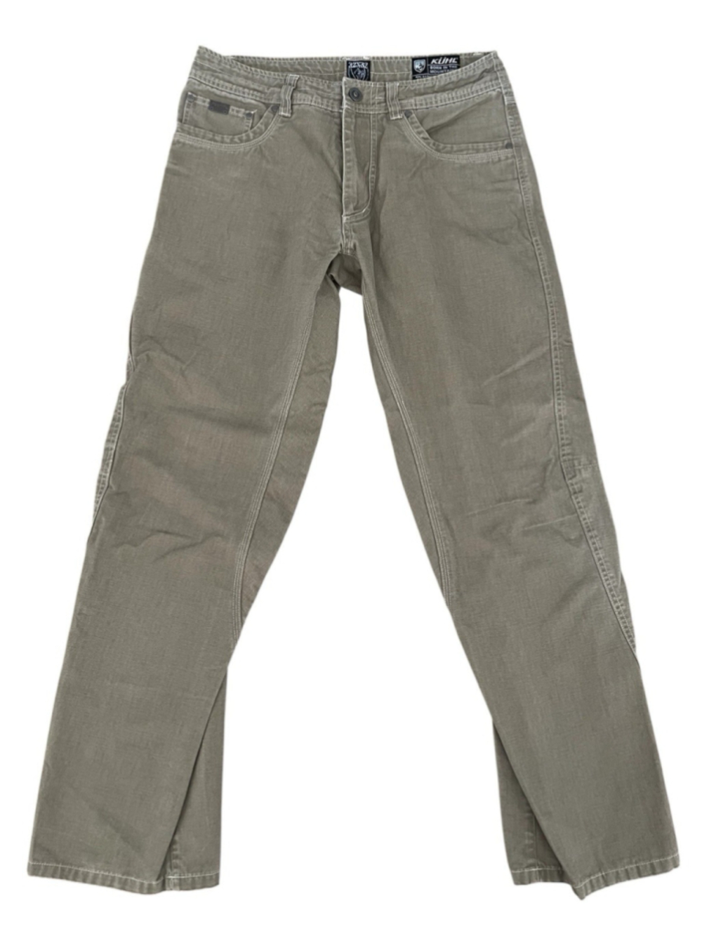 Kuhl Outkast Pants Mens 32x32 Khaki Vintage Patina Dye Workwear Outdoor